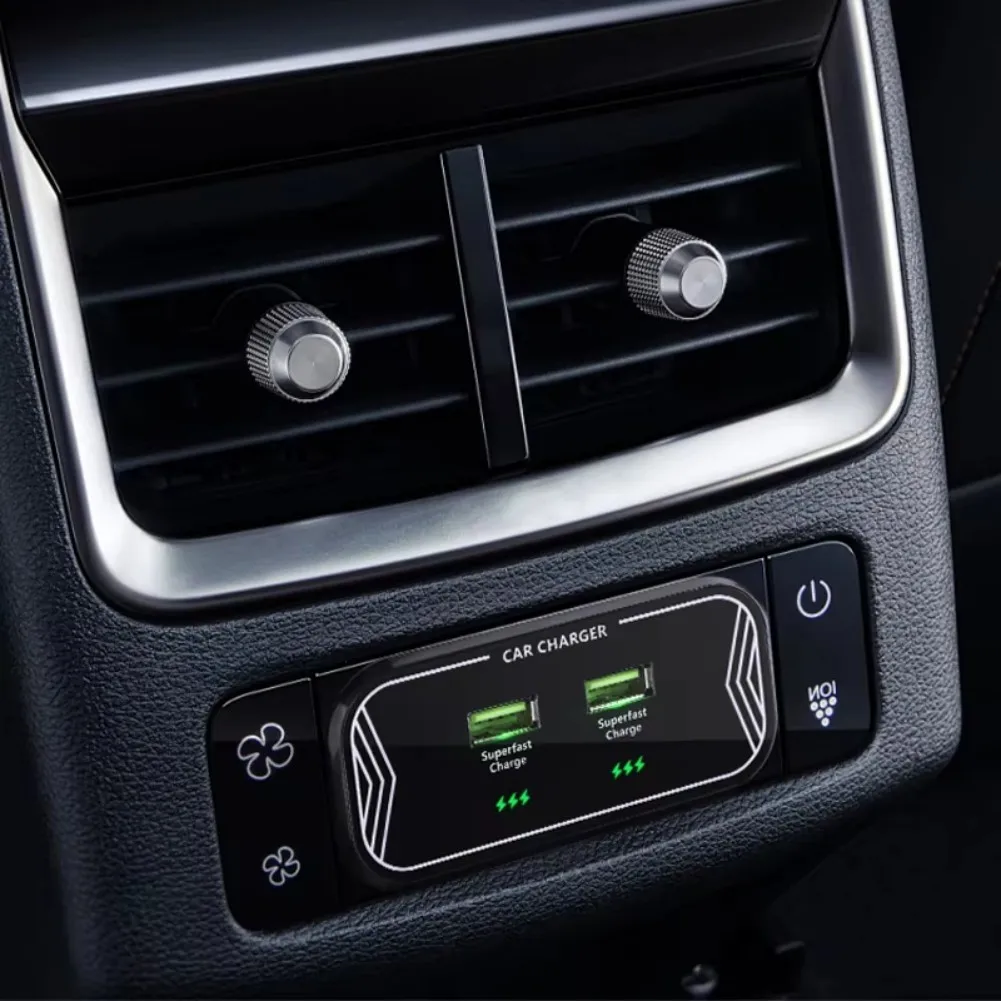 

Автомобильное зарядное устройство с двумя портами USB-разъемами, вход 12-24 В, 45 Вт, зарядные устройства для мобильных телефонов для салона автомобиля, аксессуары для автомобильной электроники