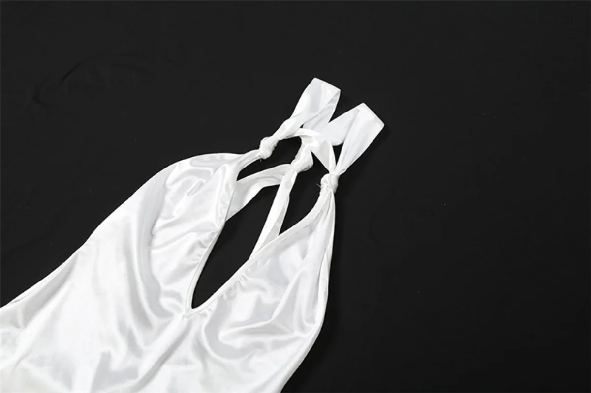 المرأة أنيقة مثير الساتان بروتيل حورية البحر ماكسي فستان الحفلات الخامس الرقبة السباغيتي الأشرطة عارية الذراعين سليم عيد ميلاد رداء طويل ثوب مسائي #5