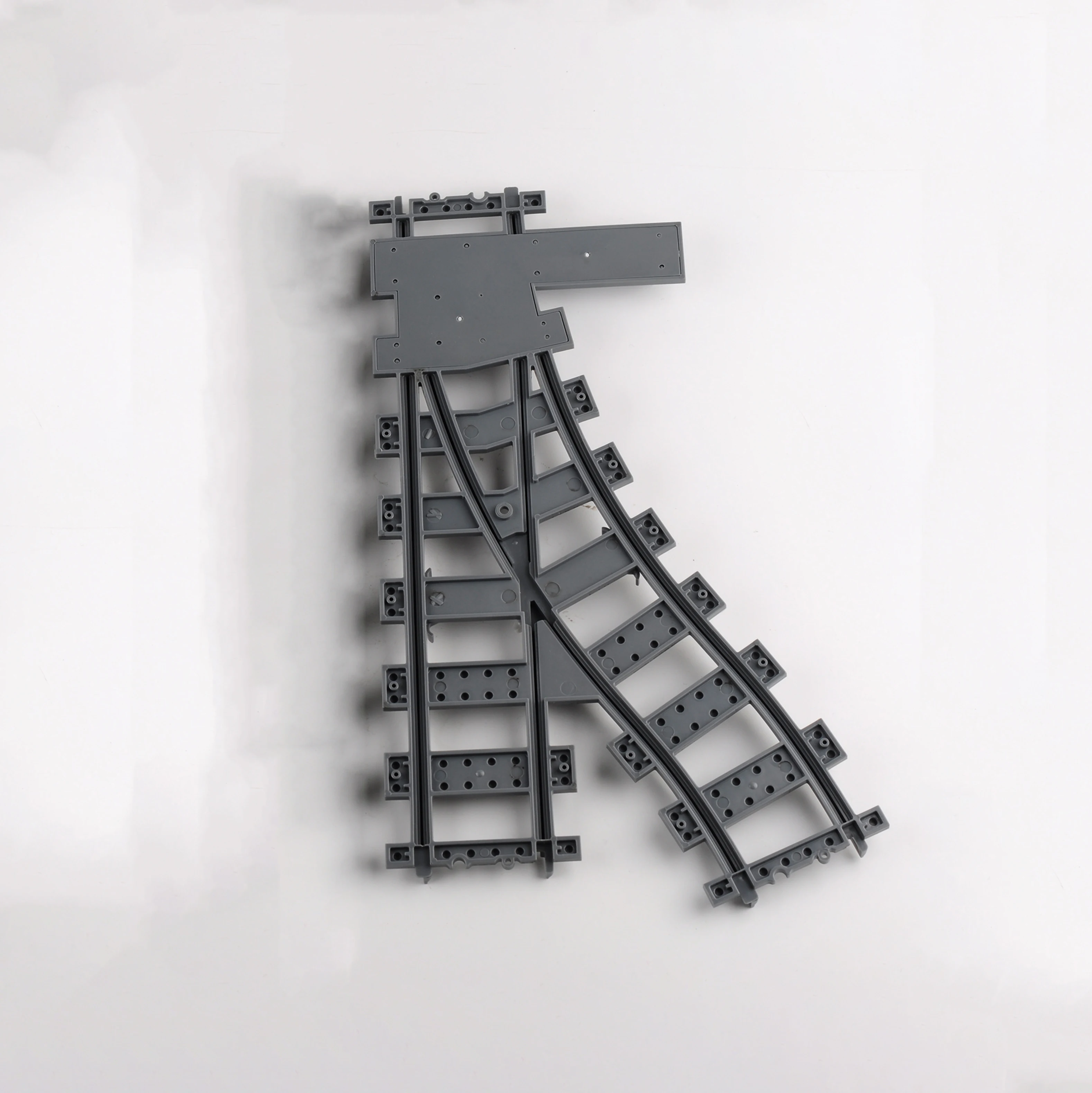 Bouwstenen Stadstreinen Tracks Zachte rechte gebogen kruisrails Afstandsbediening Furcal Tracks MOC Creatief spoorwegenspeelgoed