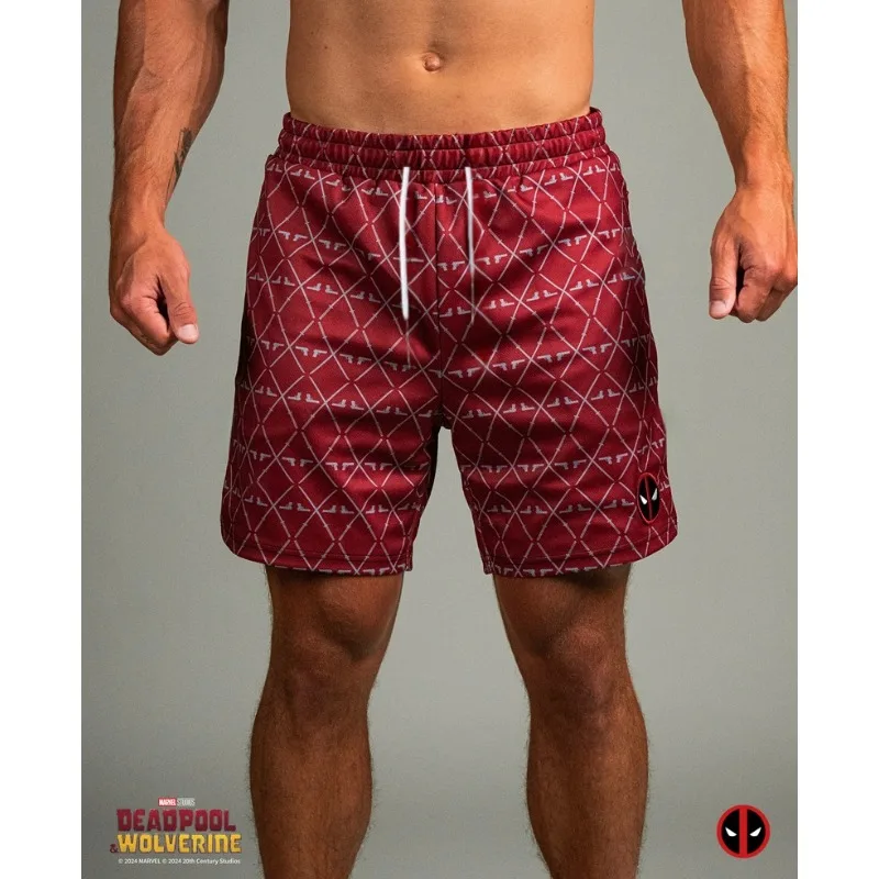 

MARVEL DEADPOOL Shorts - Red - Trendy Printed Quick Drying Breathable Shorts