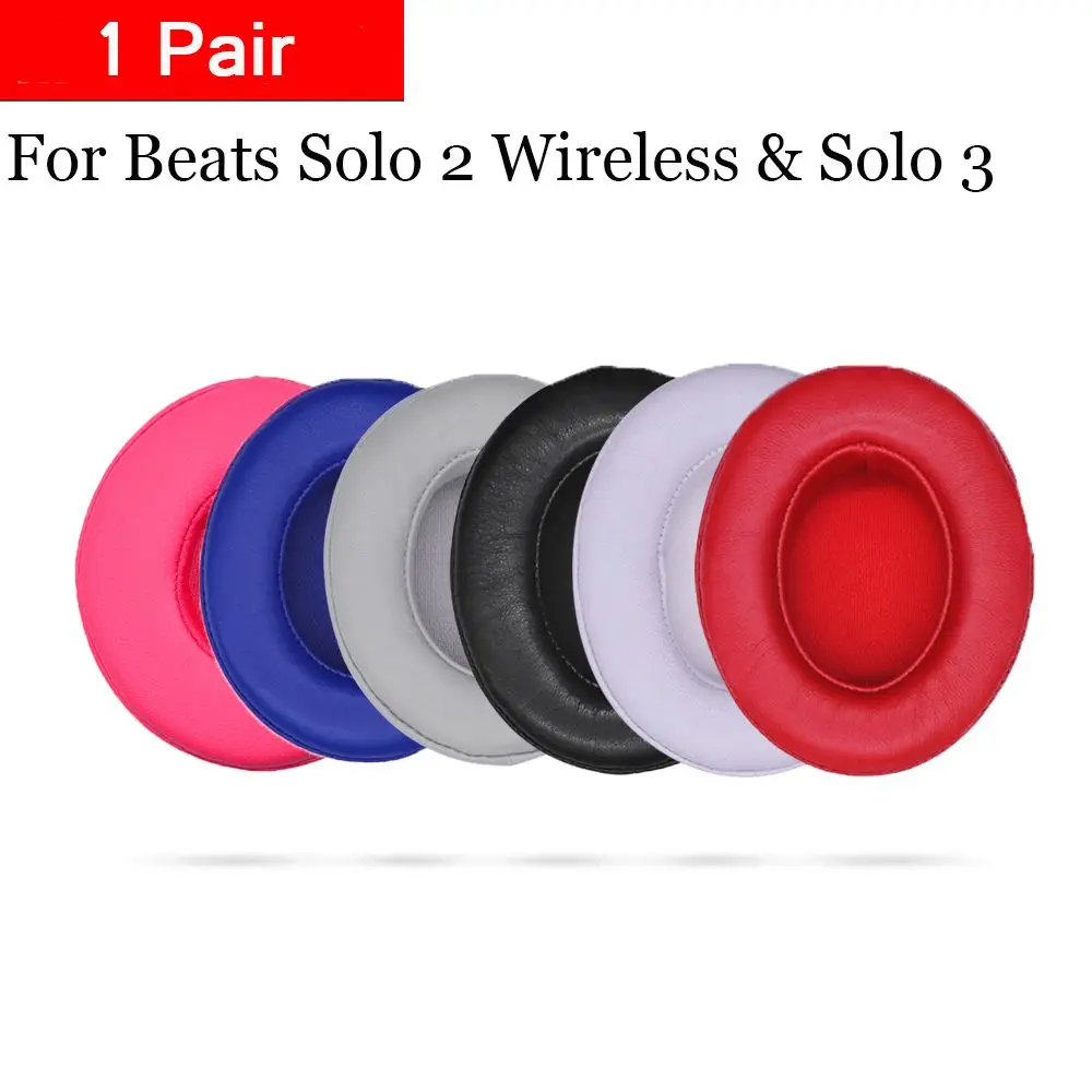 Replacement Ear pads Cushion Earbuds For Beats Solo 2 3 Wireless Headset Ultra-soft Cover