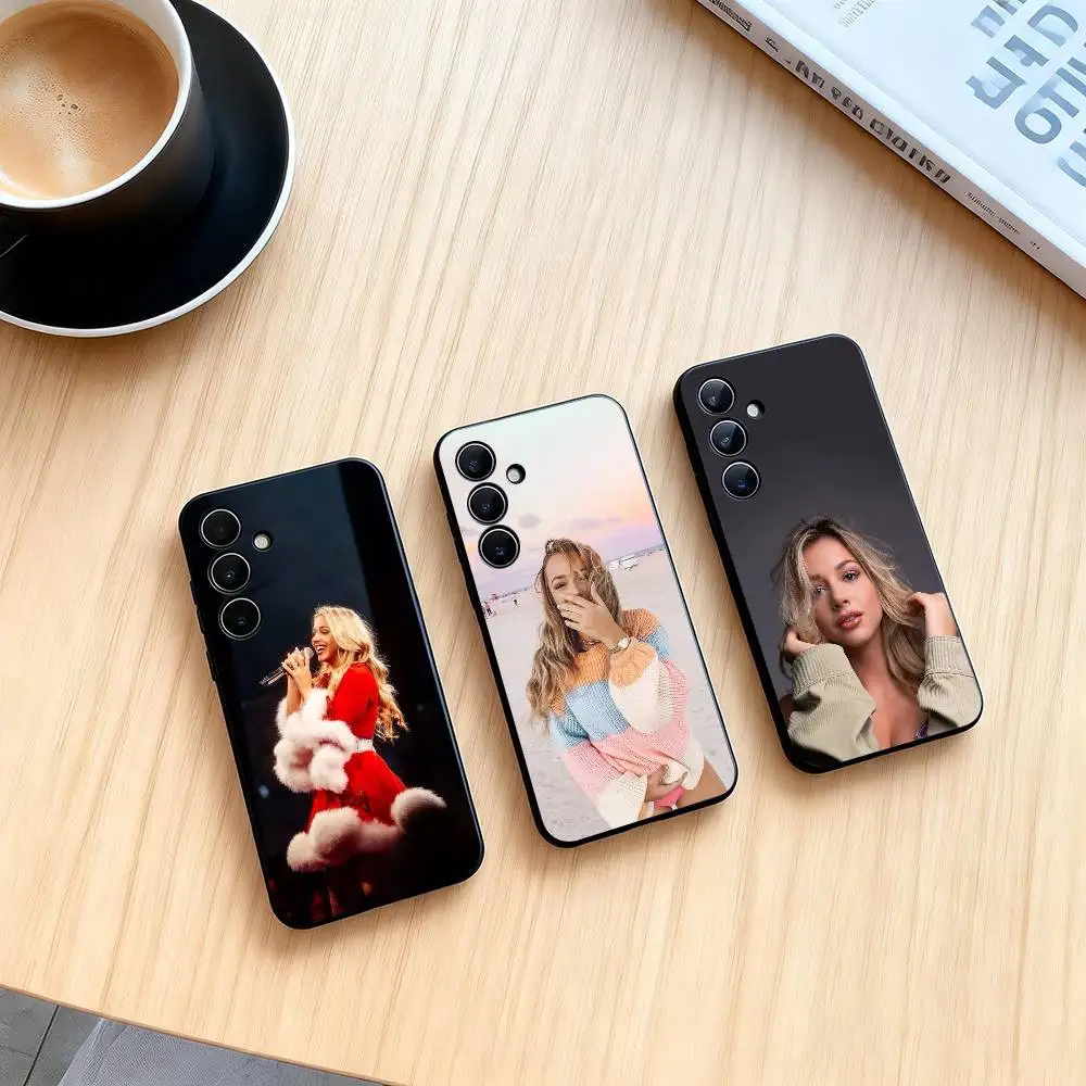 E-Emma Heesters Singer Phone Case For Samsung Galaxy A73,A72,A71,A70,A53,A52,A51,Others Soft Black Cover