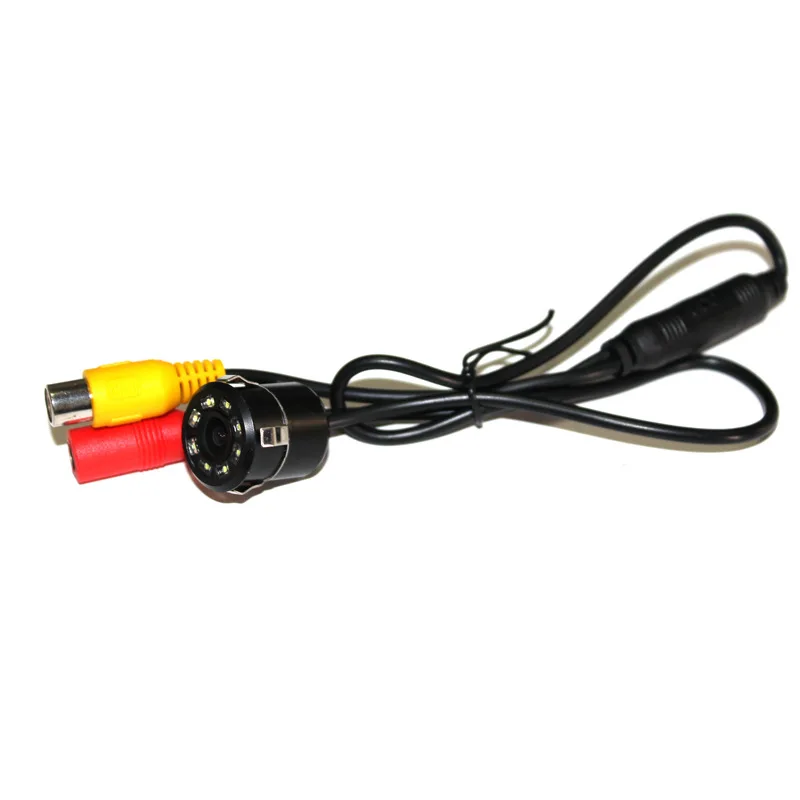 Car 18.5mm perforated with light reversing image HD night vision infrared rear view car camera 8LED