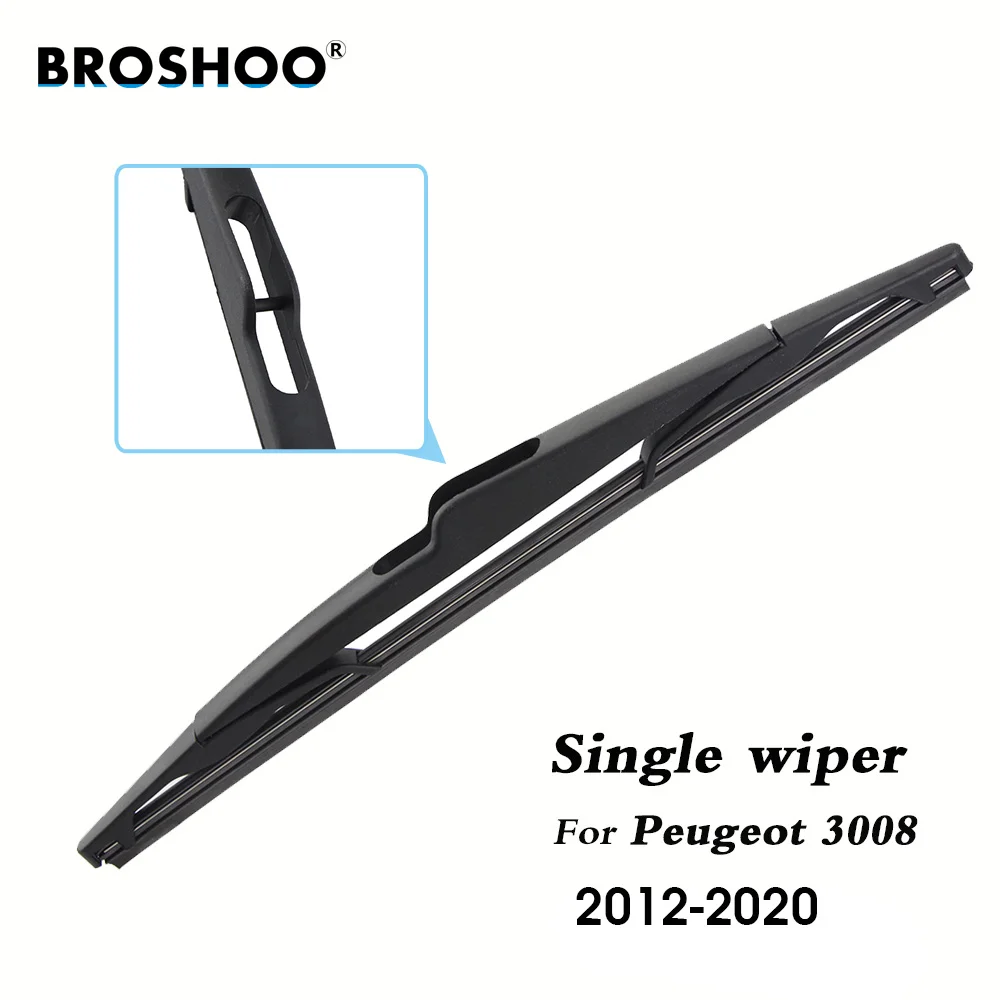 BROSHOO Car Rear Wiper Blade Blades Back Windscreen Wiper Arm For Peugeot 3008 Hatchback (2012-2020) 305mm Auto Styling