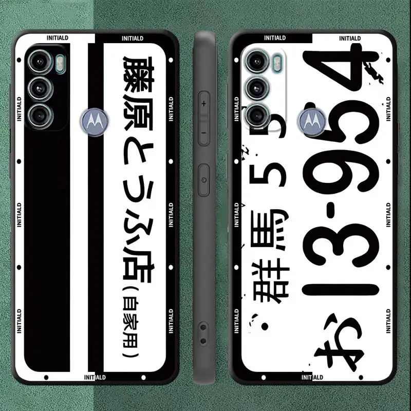 Anime Initial D Car Phone Case for Motorola Moto G9 Plus Play Power G200 Edge 20 Pro Lite 30 Pro 30 Neo 40 Pro One Fusion Plus