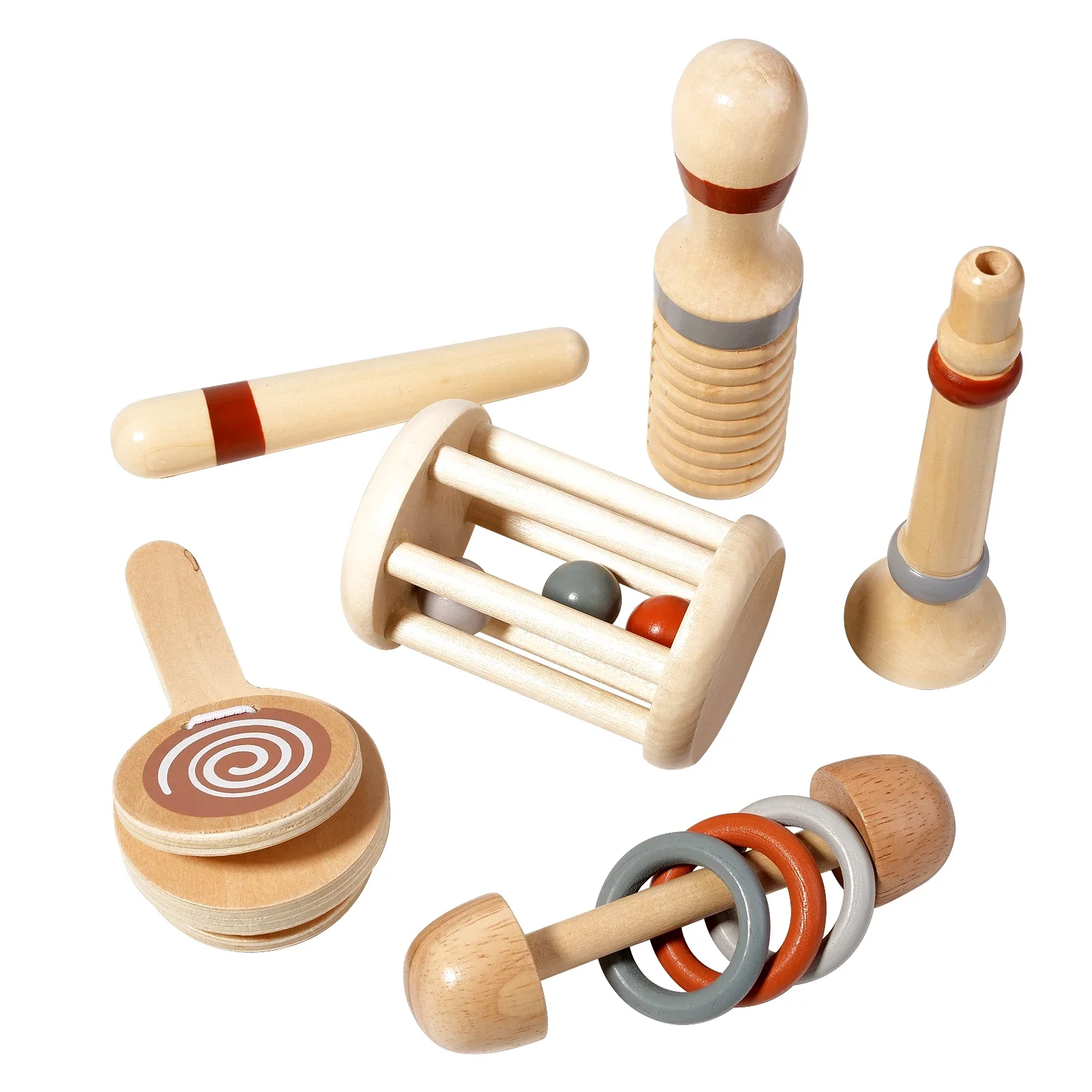Juguetes musicales Montessori de madera para niños, instrumentos educativos de percusión para edades tempranas, regalos de cumpleaños para niños pequeños, niñas y niños