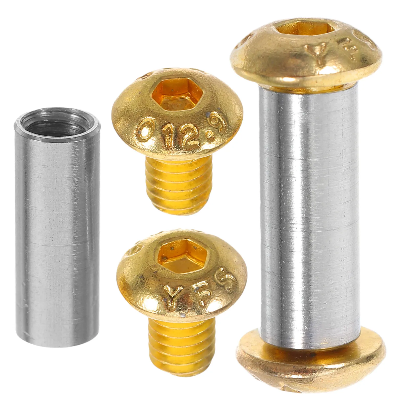 2Pcs Brass Knife Handle Rivets Premium DIY Repair Fastening Bolts for Wooden Kitchen Knife Handles Tool Accessories