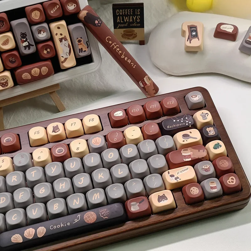 Creative civet coffee keycap five-sided sublimation MOA/original height