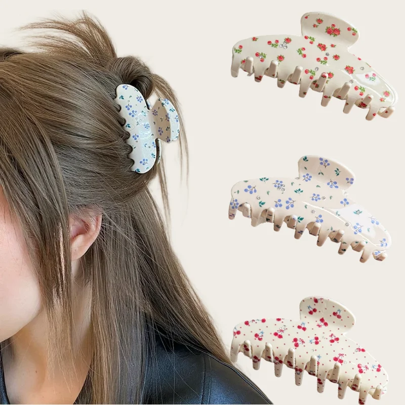

Dowell Korean Style Diamond Claw Clip Cute Acetate Hairpins Women's Hair Accessory
