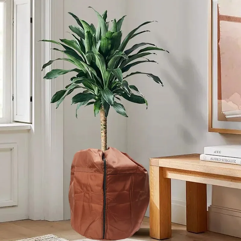 Reusable Plant Frost Cover Winter Protection Bags with Drawstring Cold Resistant Bug Proof Garden Shrub Oxford Cloth Warm Cover