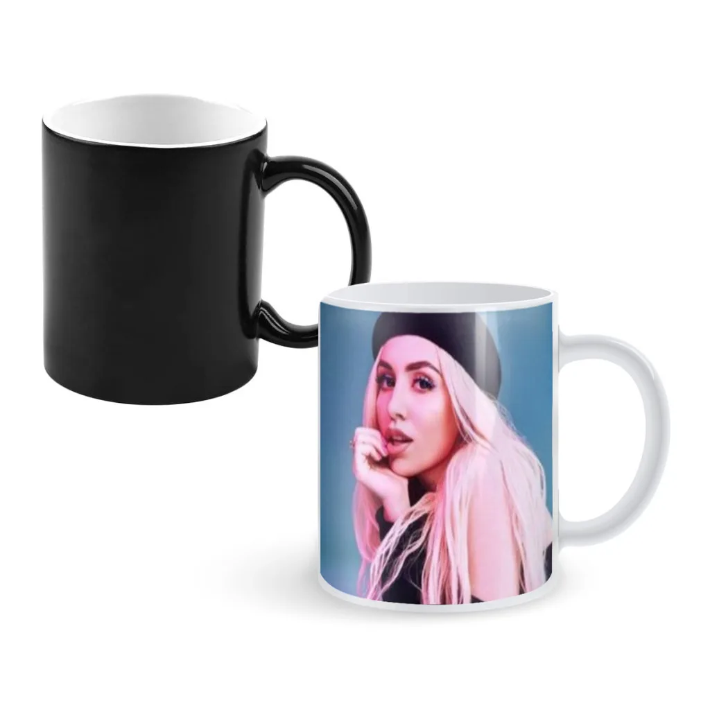 

Singer Ava Max Newest Design Coffee Mugs Heat Color Changing Milk Tea Cup Colorcup For Birthday Gifts