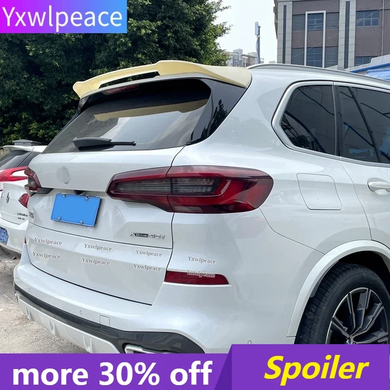 

For BMW X5 G05 Spoiler 2018-2022 High Quality ABS Glossy Black and Carbon Look Rear Roof Spoiler Body Kit Accessories