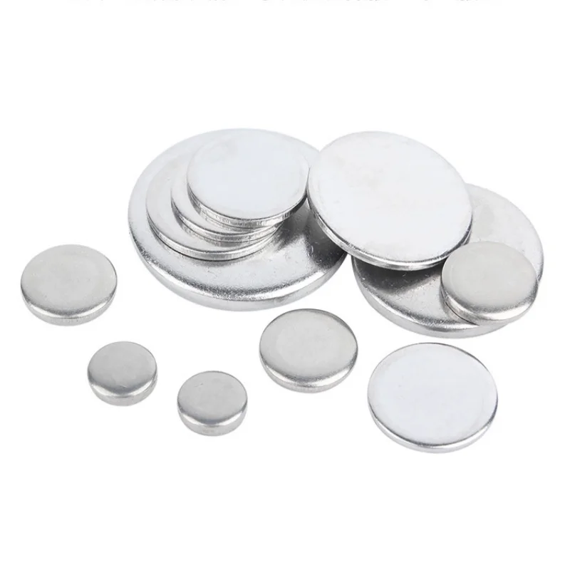 304 Stainless Steel Circular Sheet Flat Pad Washer Without Hole Waterproof And Rust Proof  Round Plate 45~80mm