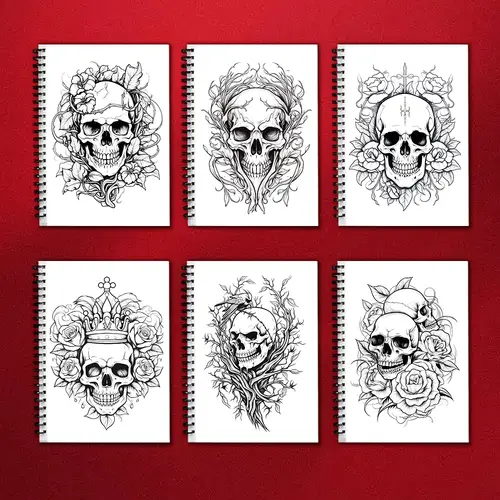 Adult Coloring Book - 30 Sheet Spiral Coloring Book, 11.2x 8.3inch, 100gsm Thick Paper, Back to School, New Year, Birthday Gift - Image 4