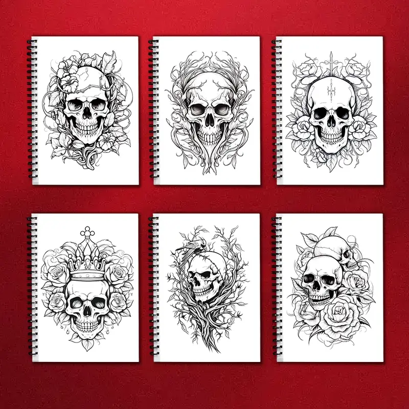 Adult Coloring Book - 30 Sheet Spiral Coloring Book, 11.2x 8.3inch, 100gsm Thick Paper, Back to School, New Year, Birthday Gift - Image 4