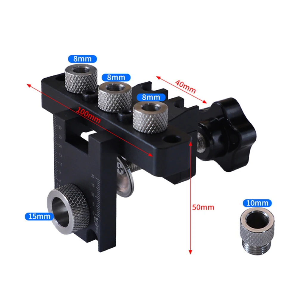 Imagem -06 - Precisão Dowel Cam Jig em Dowelling Jig Master Kit Guia de Perfuração de Madeira Posição para Trabalhar Madeira Diy