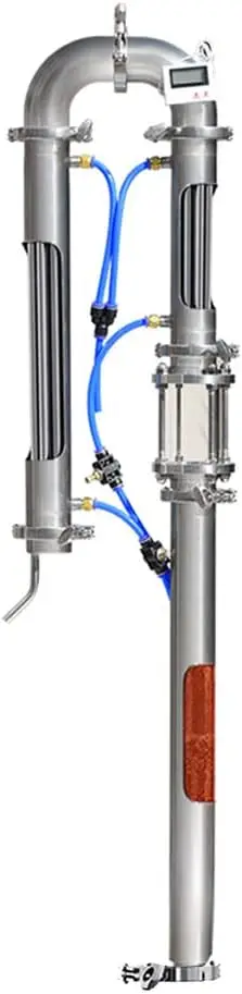 

New Tubular distillation tower with sight glass copper mesh 1.5'' 2'' domestic brewing equipment moonshine distiller (2'')