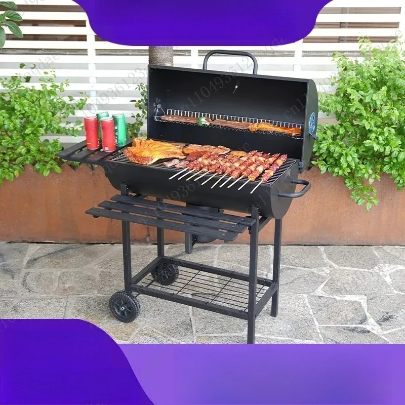 Folding plate outdoor grill patio large portable  outdoor grill American household grill