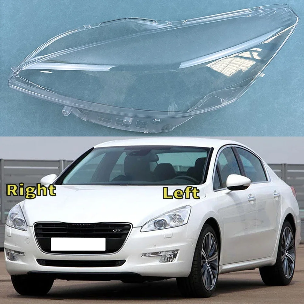 

For Peugeot 508 2011 2012 2013 2014 Car Front Headlight Cover Auto Headlamp Lampshade Lampcover Head Lamp light glass Lens Shell