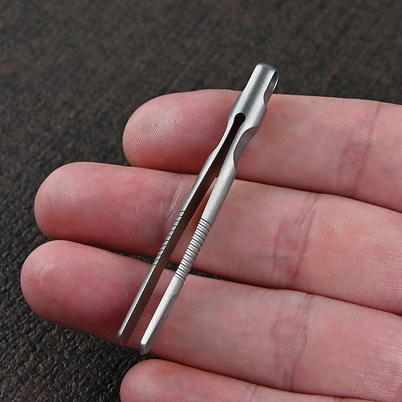 ★ ▲ Mini pincettes en titane, petites pinces en alliage de titane TC4, pincettes portables, 1 pièce