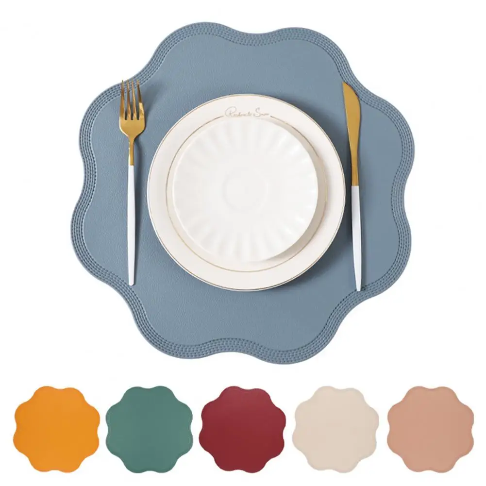 Heat-insulating Placemats Reusable Placemats Reusable Pvc Placemat Set Heat-resistant Non-slip Table Mats Durable for Kitchen