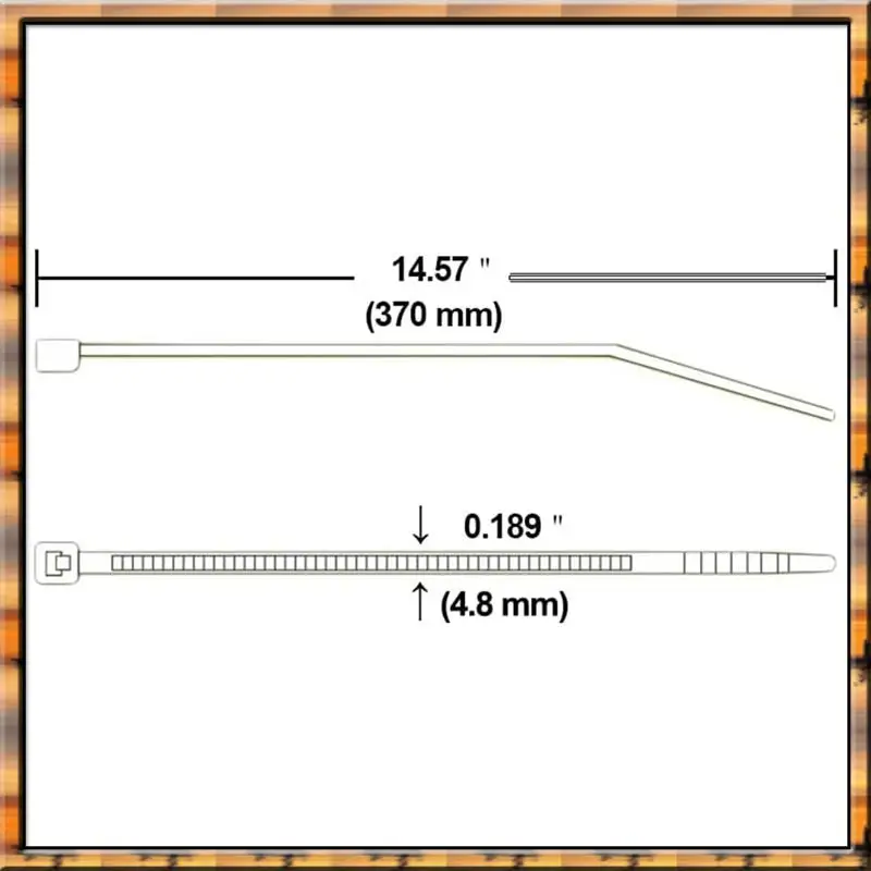 A78K New Metal Detectable Cable Tie, Metal Detectable Zip Ties Blue Zip Ties(Pack Of 100 Pcs)