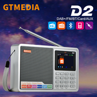 GTMEDIA D2 Digital Radio Receiver Bluetooth Speaker AUX TF CardSlot MP3 Player Record Clock Alarm Sleep Timer With 18650 Battery