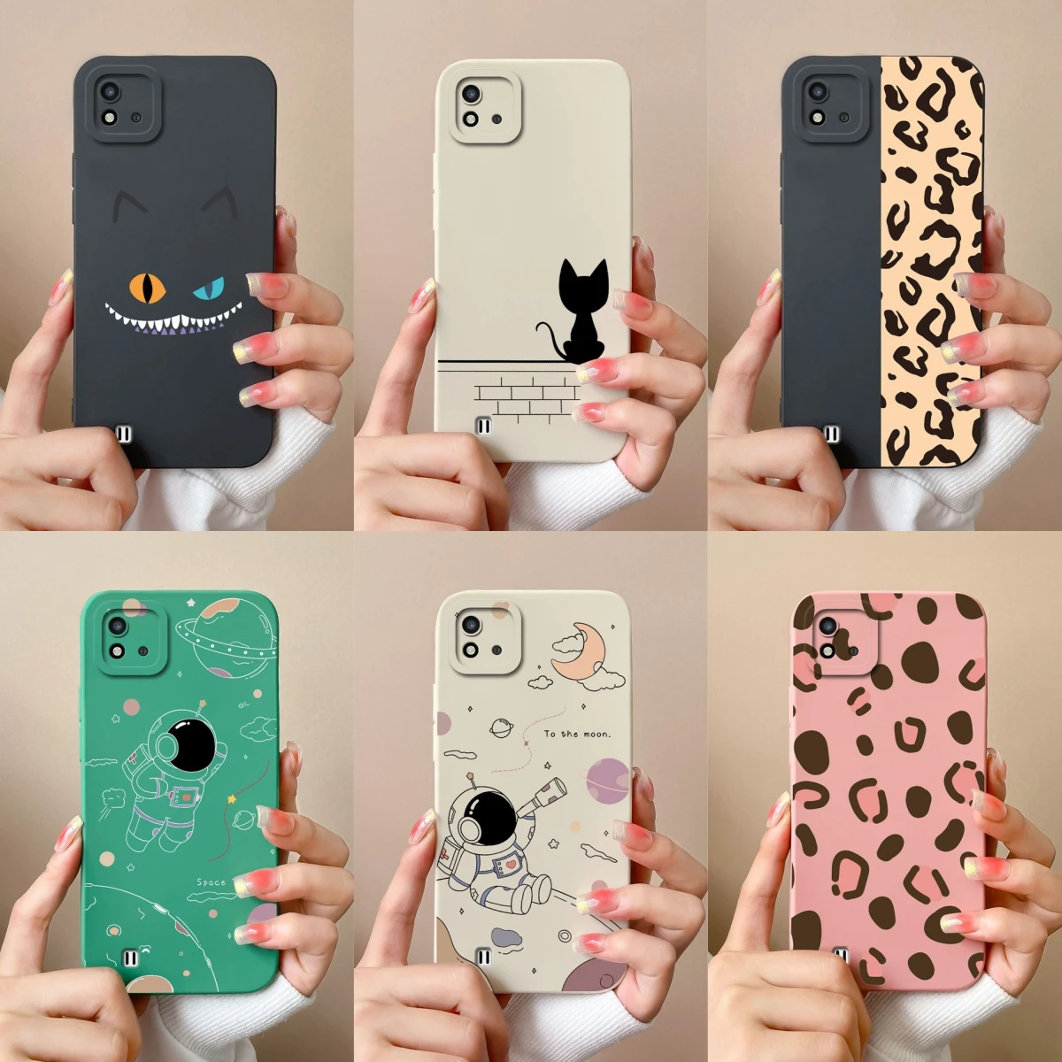 

Чехол для Realme C20 C20A C11 C11 (2021) Милый забавный чехол Мягкий жидкий силиконовый противоскользящий чехол для телефона Realme C 11 C 20 Бампер