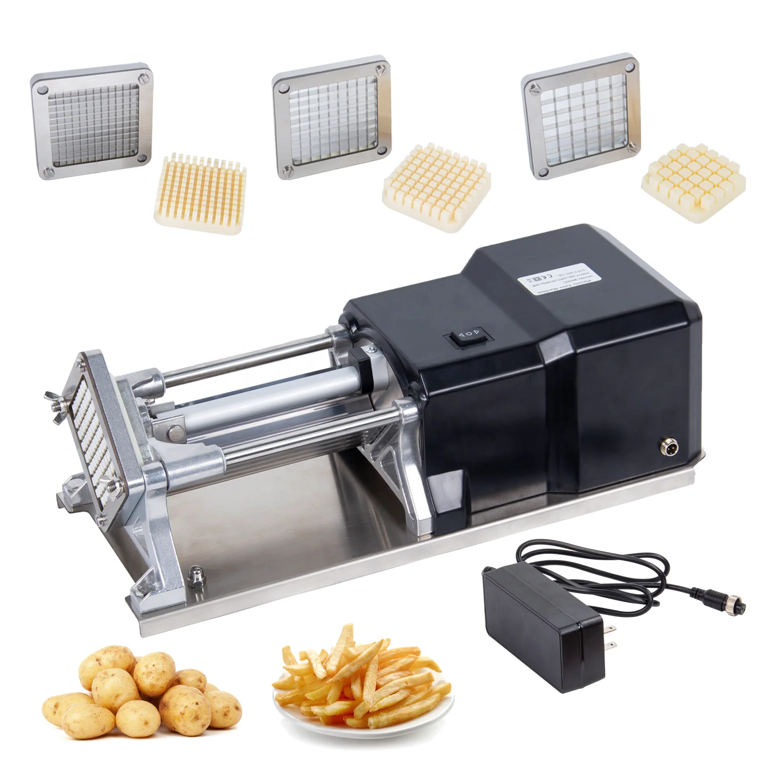 Multifunctional Commercial Electric Fruit Vegetable Dicer Potato French Fry Cutting Slicing Machine