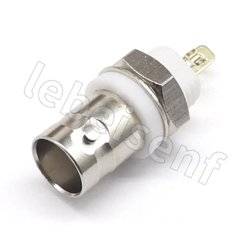 1/5/10pcs 50 ohm BNC-KY insulated white glue BNC socket Q9 female head welding panel bnc female head connector