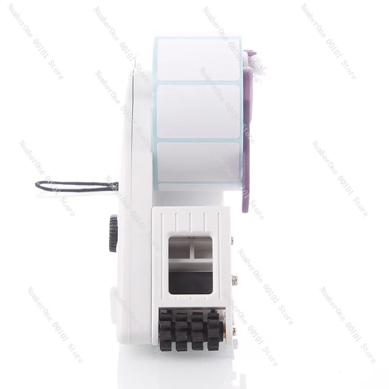 Manual adhesive label machine, barcode applicator