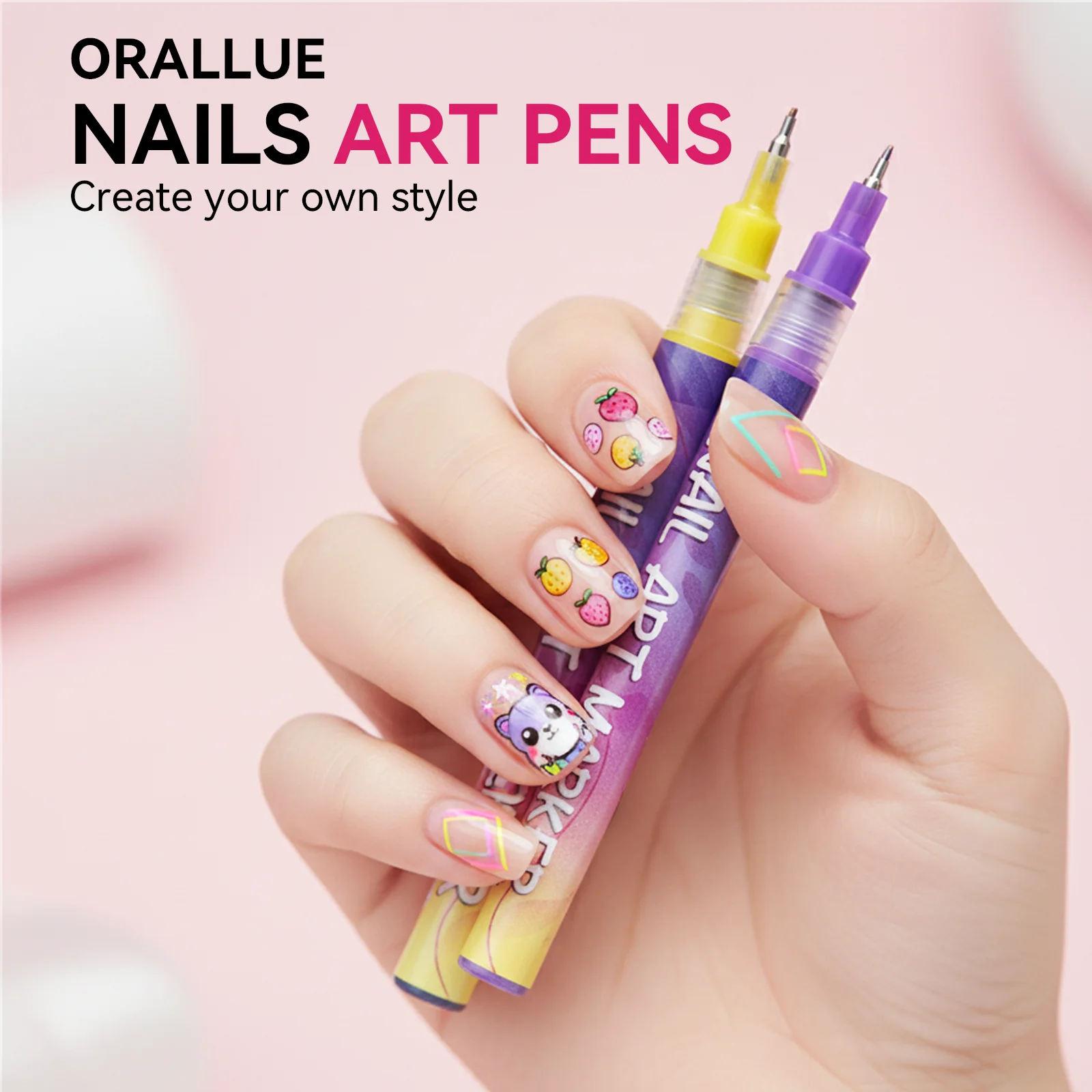네일 아트용 빠른 건조 아크릴 페인트 마커 색상 유지 네일 포인트 페인팅 라이너 펜 네일 아트 디자인 홈 DIY