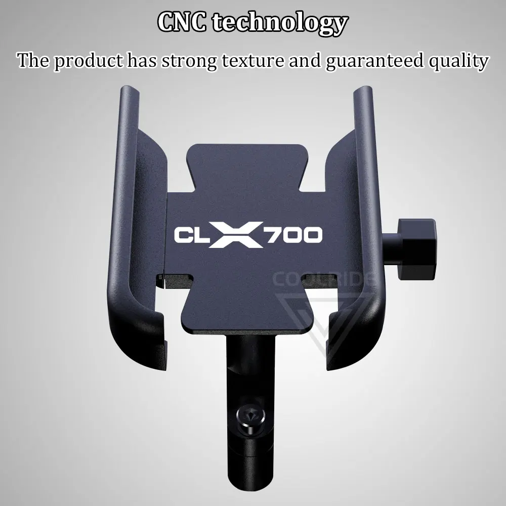 Motorcycle Phone Holder Aluminum Stand CLX 700 Sport Accessories for CFMOTO CLX700 CF MOTO CL X CL-X 700CLX Adventure 2022 2023 6