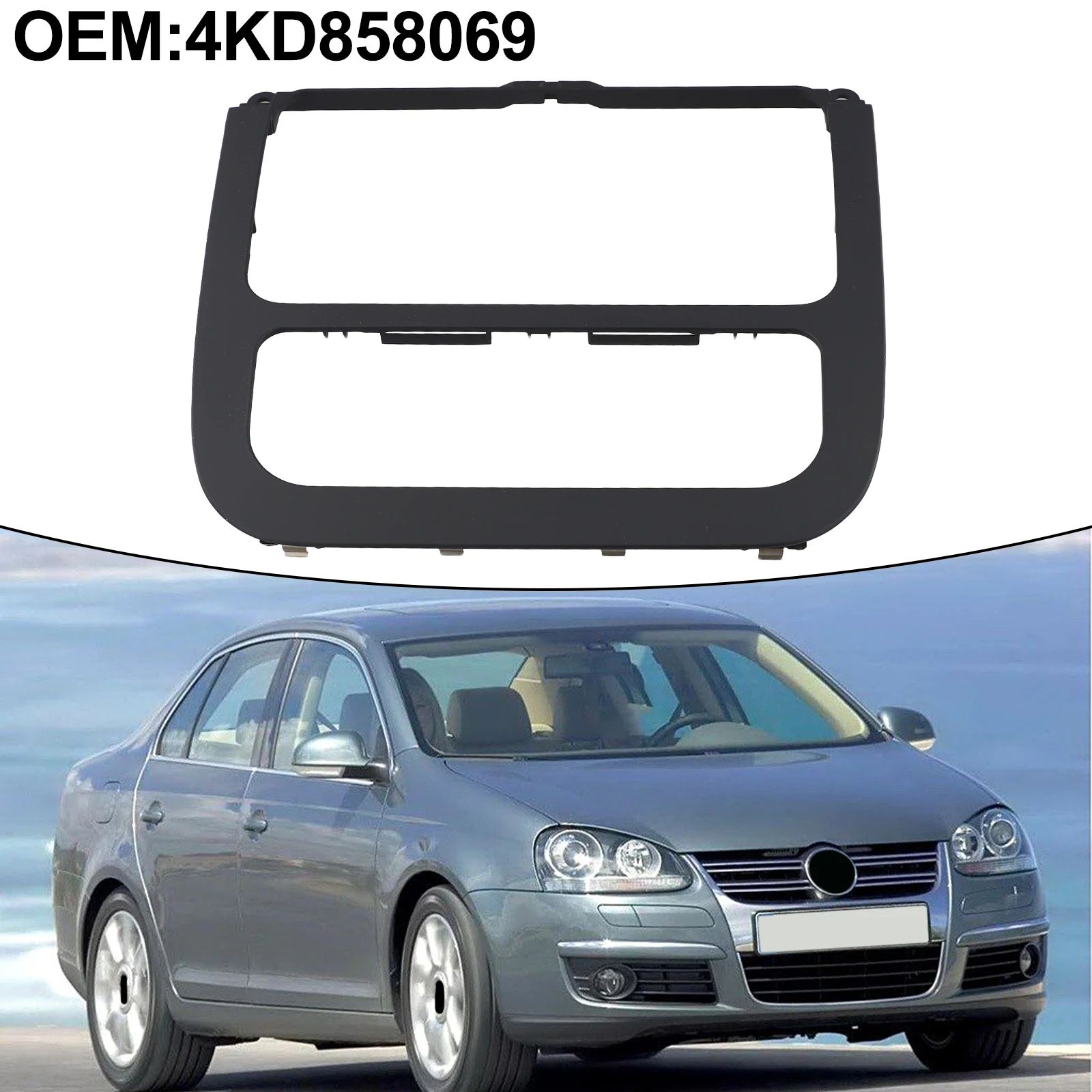 Car Air Conditioning Control Switch Panel 1KD858069 For Jetta For Golf 5 For MK5 For MK6 05-10 ABS A/C Control Switch Panel Trim