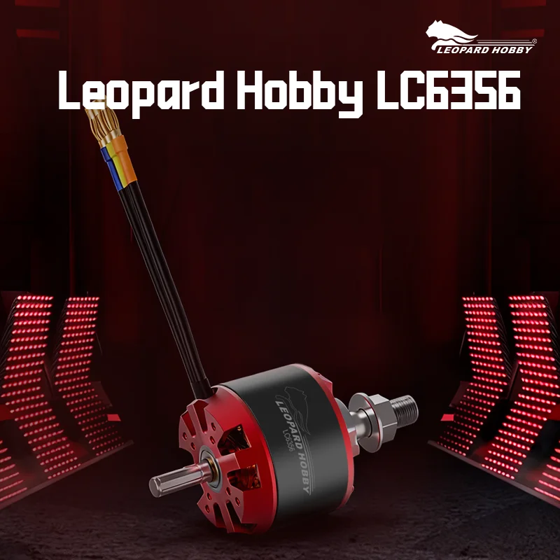 Leopard Hobby LC6356 Brushless Outrunner Motor 320KV 6-12S Lipo 3780W For Large Scale RC Fixed Wing Warbird Upgrade Parts