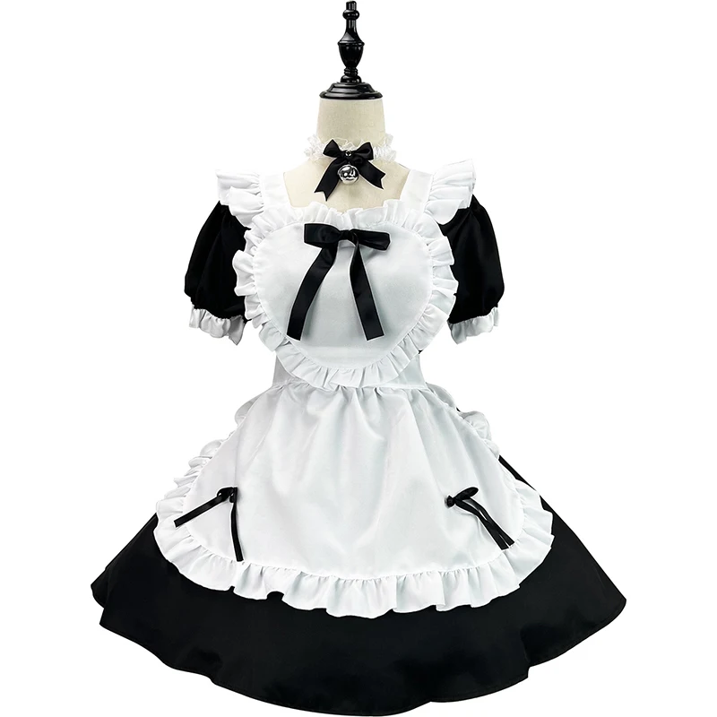 Japanse Black Classic Meid Outfit Anime Game Cosplay Alice Soft Girl Lolita Meid Rok Cafe Fris En Sweet Style Jurk