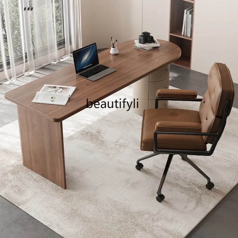 

Desk Minimalist Chinese Style Study Italian Modern Writing Desk Solid Wood Office Computer Boss Desk