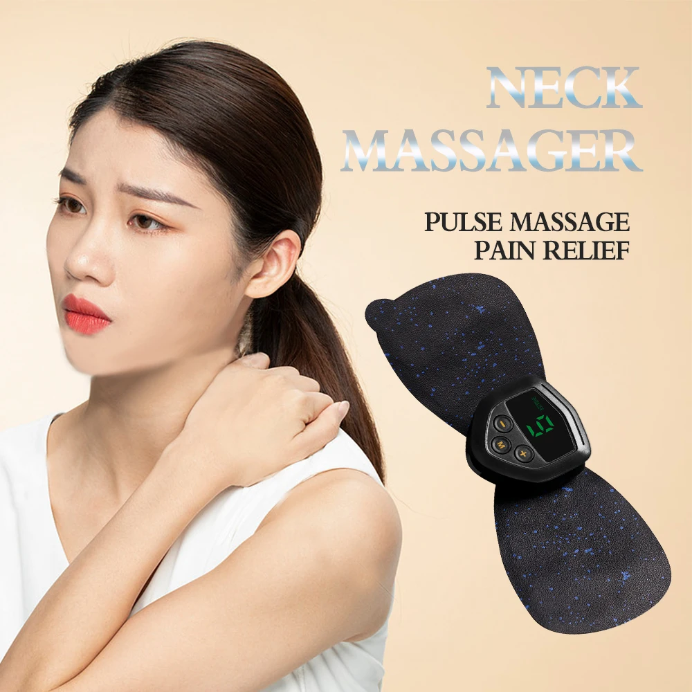 

Portable Electric Neck Massager Physiotherapy Cervical Massage Apparatus Ems Mini Healthcare Instrument Muscle Stimulator