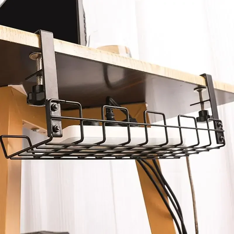 Rack Storage Organizadores Under Table Cable Wire Tray Management Organizer