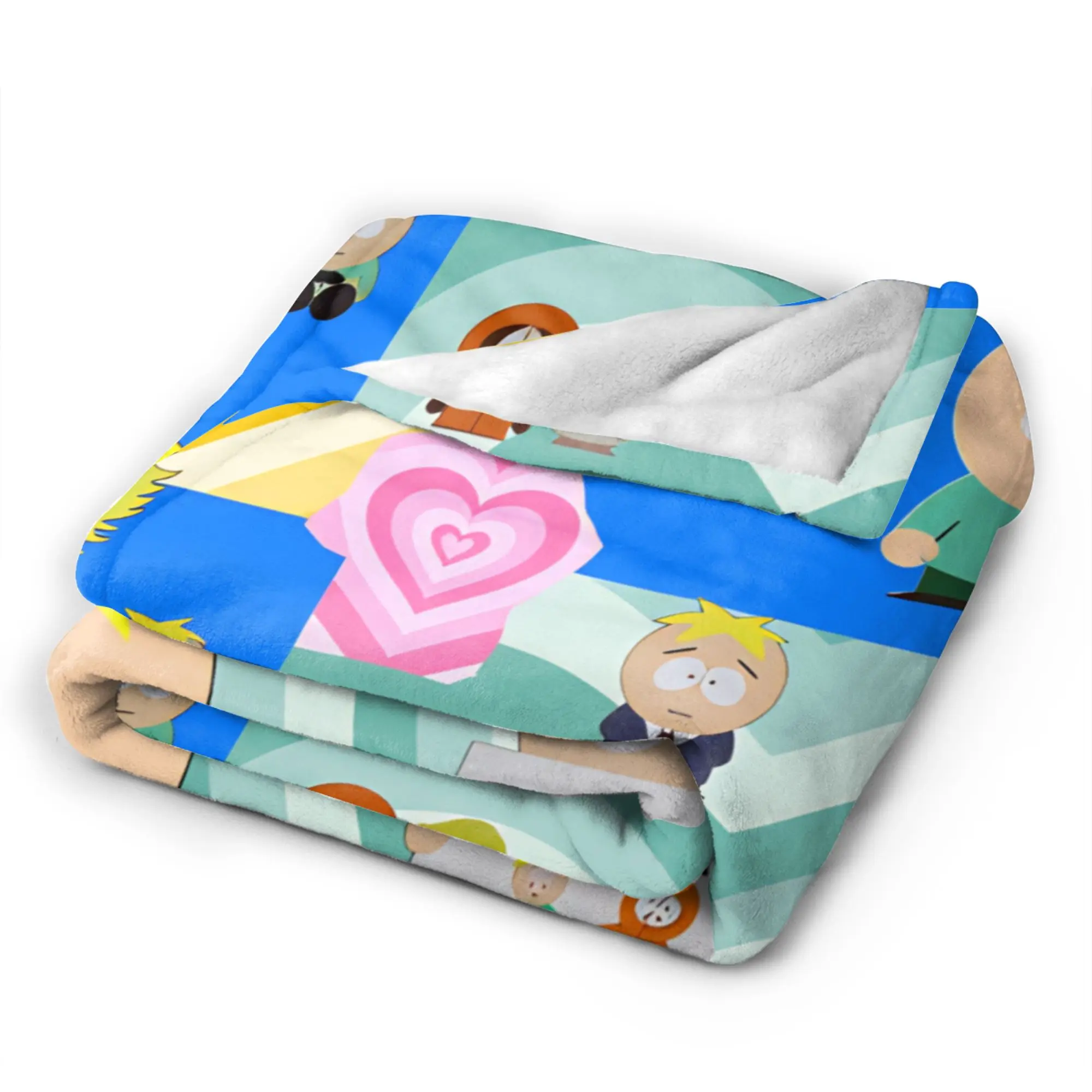 Butters Stotch Blankets Southes Cartoon Parks Warm Trend Plush Throw Blanket For Child Couch Bed Flannel Bedspread Bed Cover