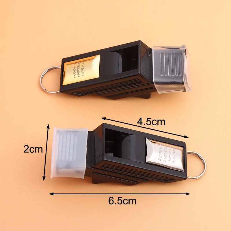 Plastic Emergency Basketball Whistle Professional Soccer Referee Whistles Big Sound Gold Silver Football Whistles Seedless