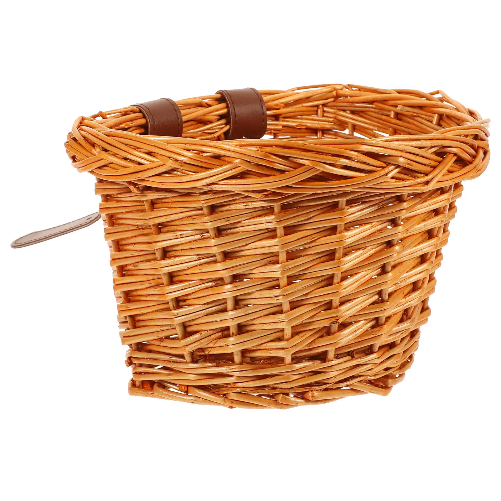 

Premium Natural Willow Front Handlebar Bike Basket Handmade Water Resistant Scratch Proof Sturdy Heavy Duty Bicycle Storage