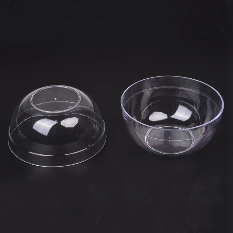 حامل خلاط وعاء قناع بلاستيكي شفاف للوجه مقاس 9 سم × 4.5 سم للنساء 12 قطعة