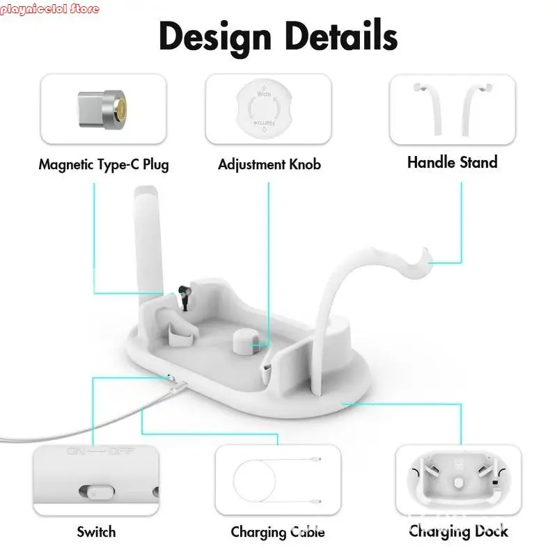 قاعدة شحن سطح المكتب E8BA لـ OCULUS QUEP 2