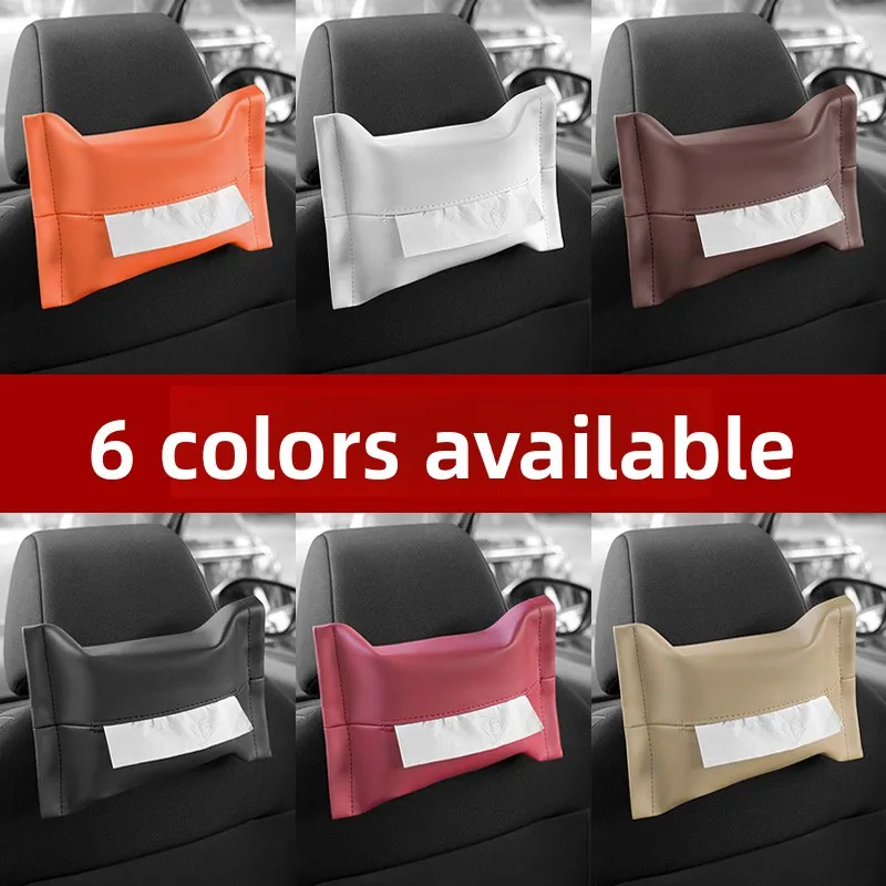 New Car Seat Back/Arm Tissue Box Car Sun Visor Type Block Hanging Container Towel Napkin Holder Paper Rack Organizer Storage Bag