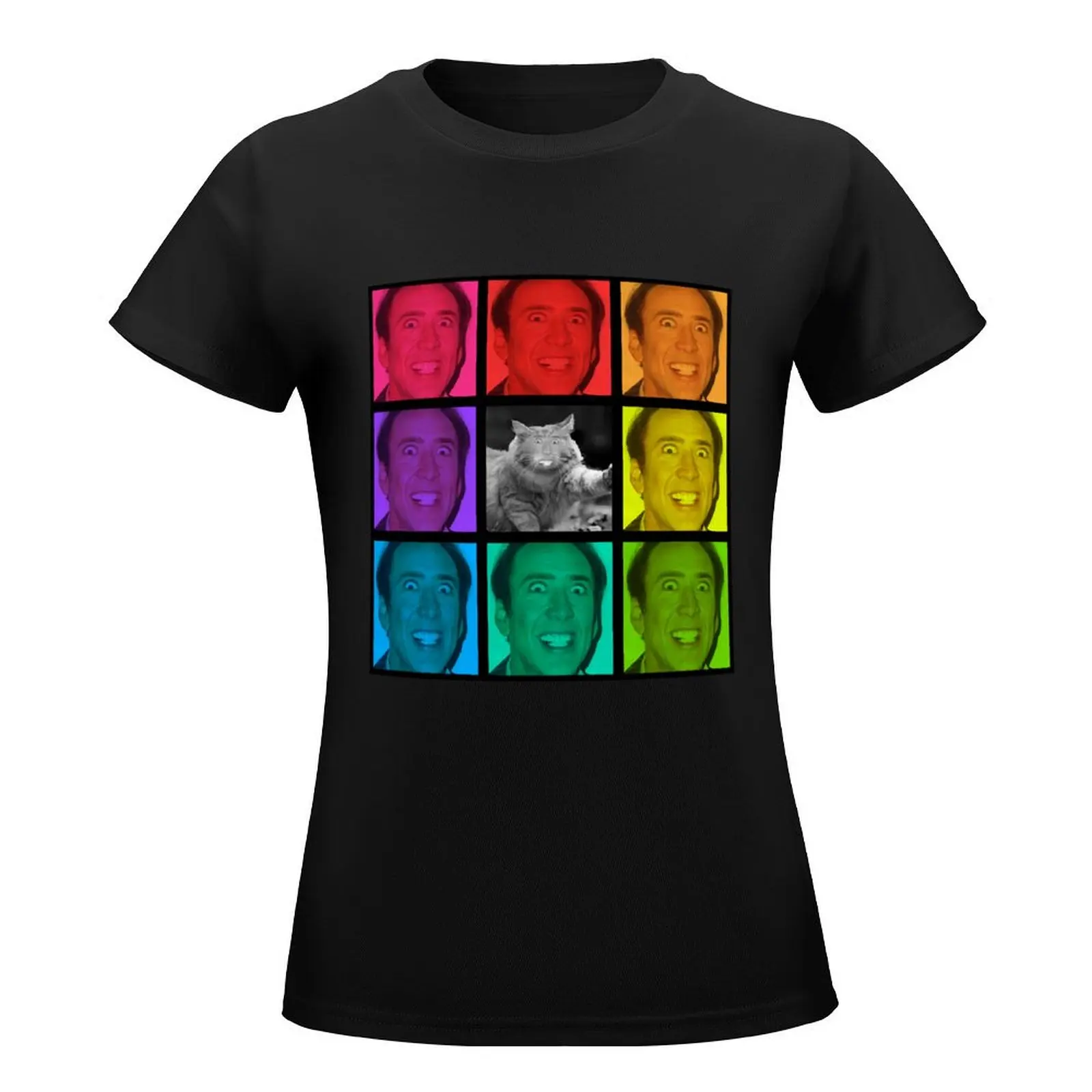 Nicolas Cage Stage Name Actor Filmmaker Coppola Received Many Awards Rainbow Feat Nic Cage Cat Cool T-Shirt