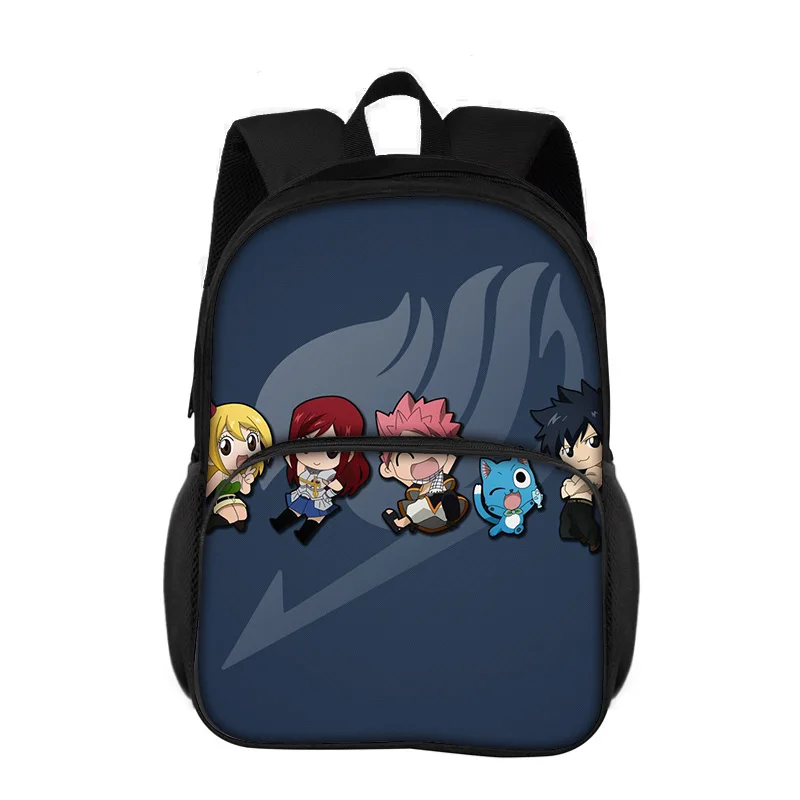 FAIRY TAIL Round Front Bag Backpack Cartoon Anime Printed Student Boys and Girls New Large Capacity Versatile