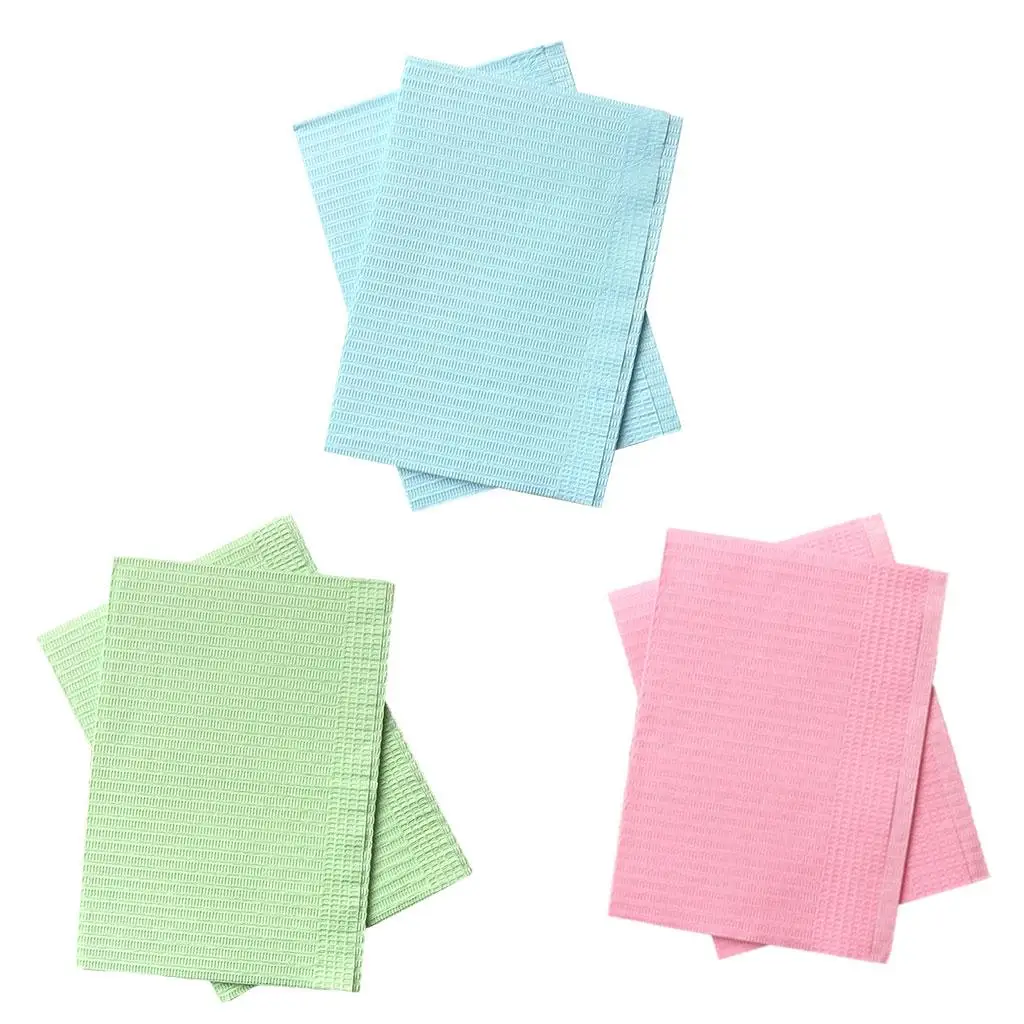 Tablecloth Bibs Disposable Hygiene Table Covers Mat Napkins 125 Pcs Tray Covers Paint Pigment Pads