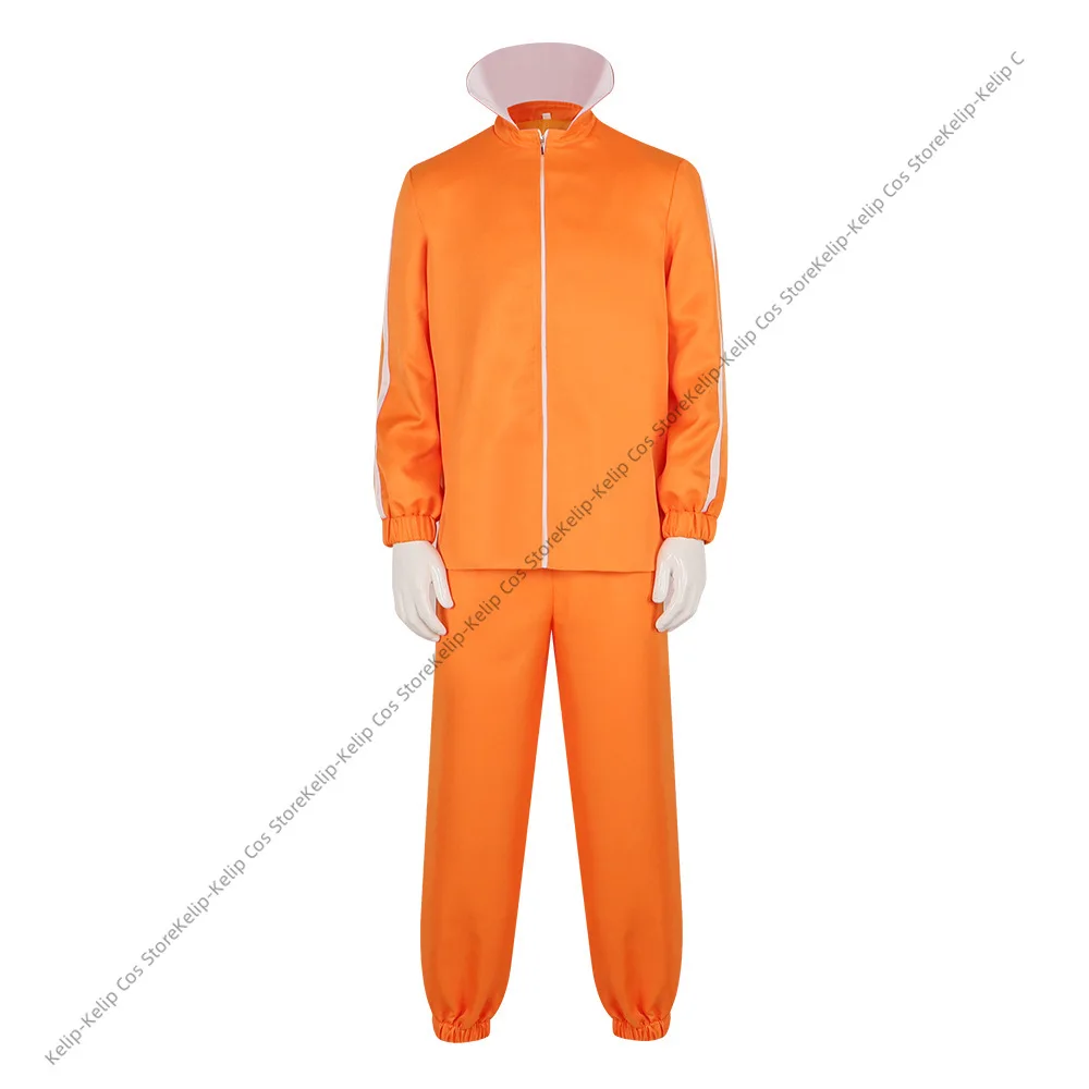 Vector Cosplay Costume Adult Orange Tracksuit Set Glasses Villain Outfit Wig for Halloween You Just Got Vectored