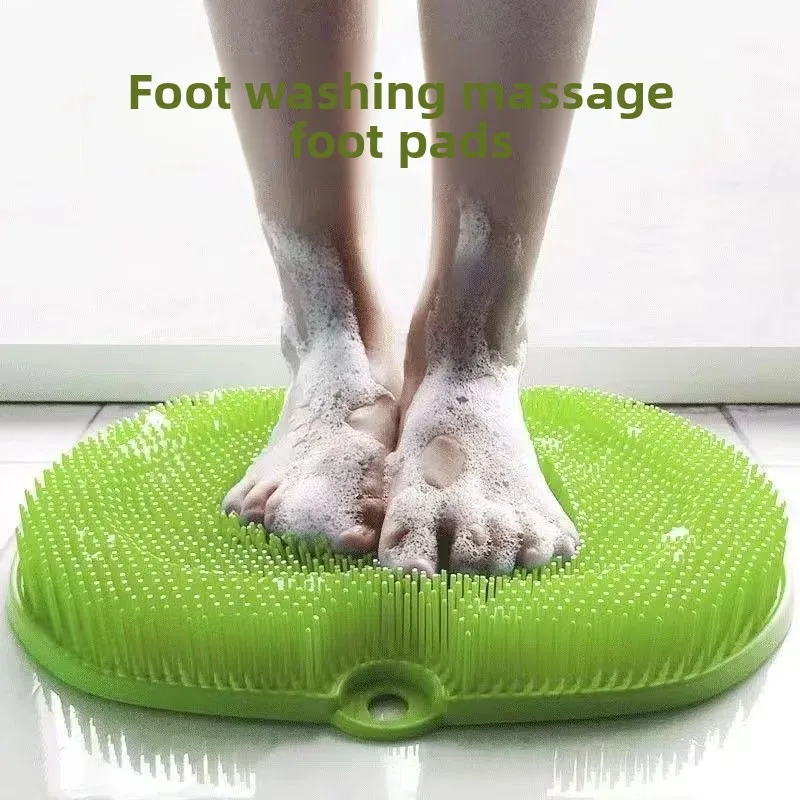 

New Silicone Bath Brush for Scrubbing, Back Bath Mat, Back Scrubber, Lazy Wall-Mounted Back Wiper, Foot Scrubber, Anti-Slip
